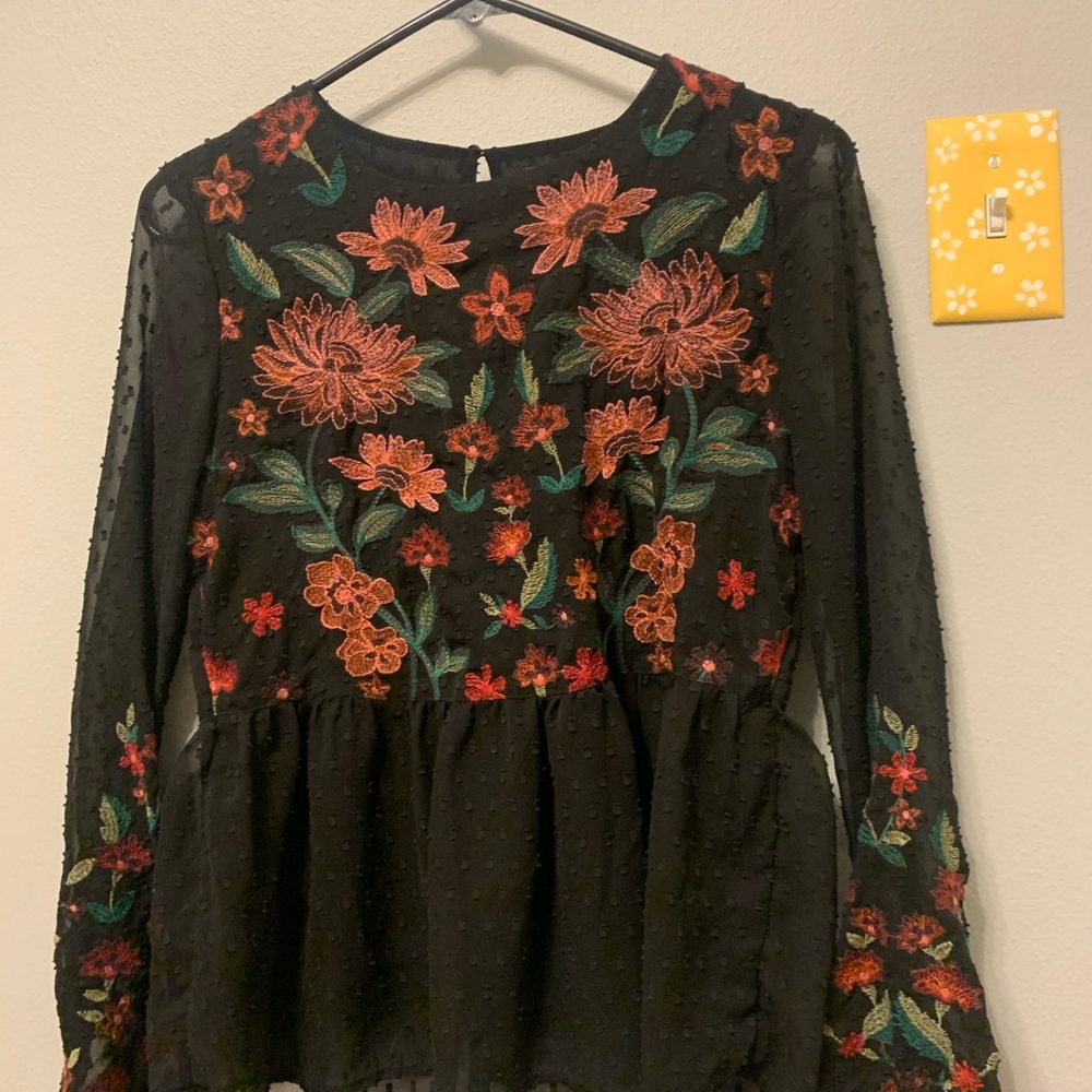 floral blouse